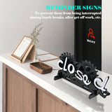 Wooden Double-sided Open/Closed Sign
