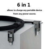 6 in 1 Magnetic Keyring Cable Adapter