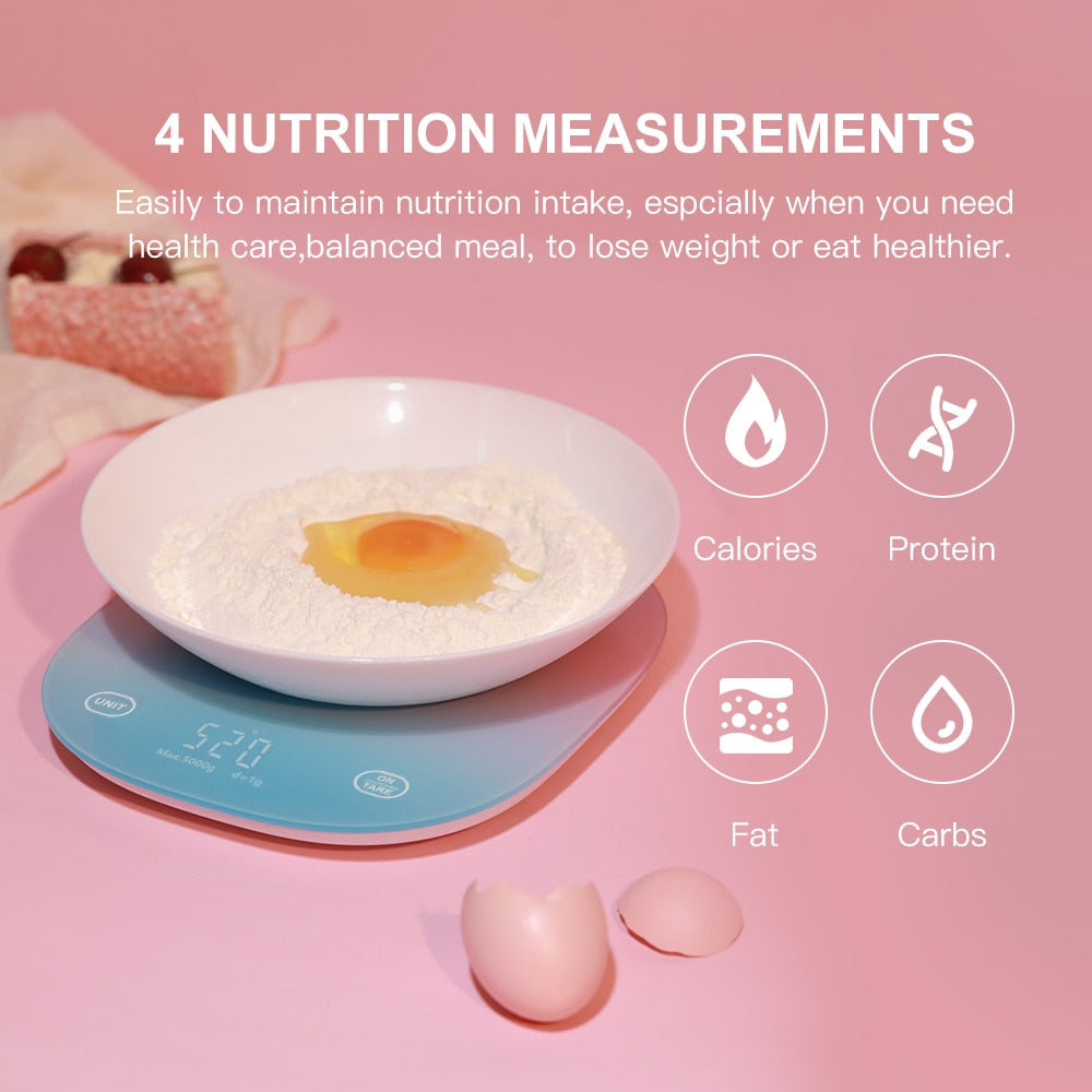 App-Connected Kitchen Scales : Smart Nutrition Food Scale