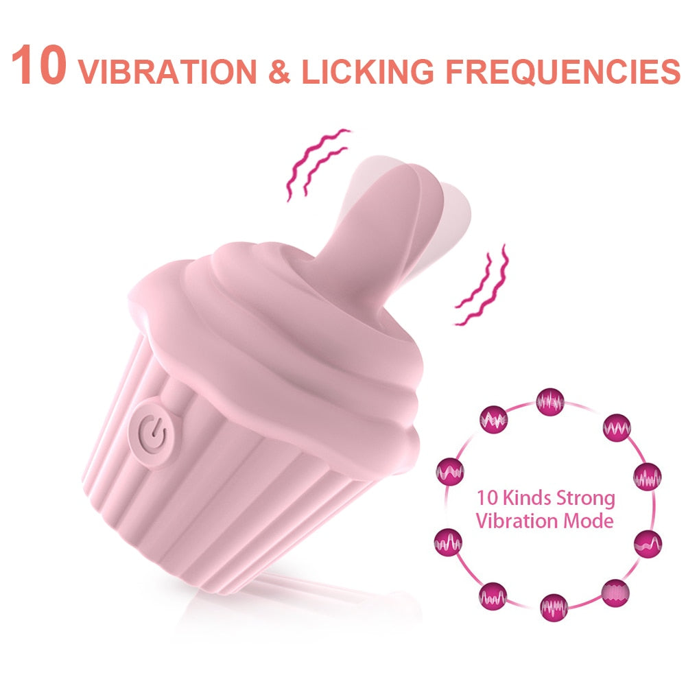 Cupcake Clitoris Massager Vibrator  Home Home Plus