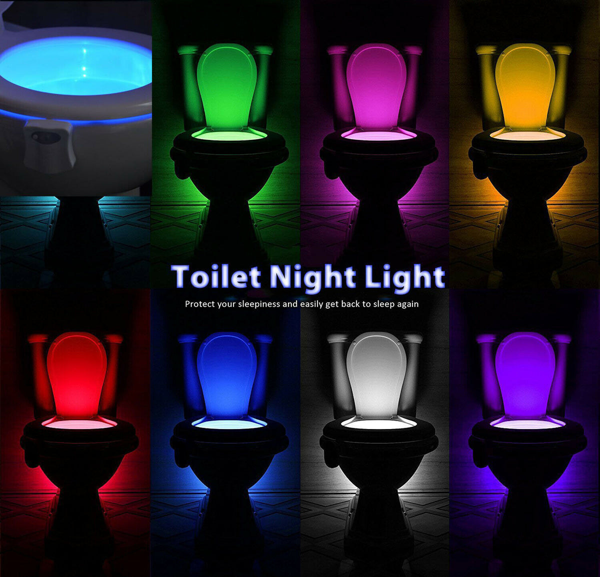 Utilitech White Toilet Seat Night Light in the Toilet Hardware &  Accessories department at