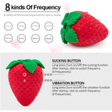 Strawberry Clitoral Sucking Vibrator