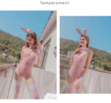 Velvet Sexy Bunny Uniform Halloween Costumes
