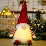 Christmas Doll Elf Gnome with LED Light