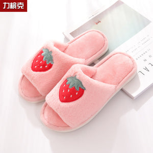 Soft Fruit Pattern Slippers