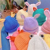 Cute Animal Ear Family Matching Knitted Hat