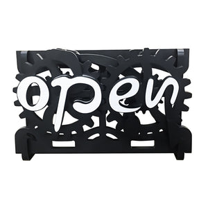 Wooden Double-sided Open/Closed Sign