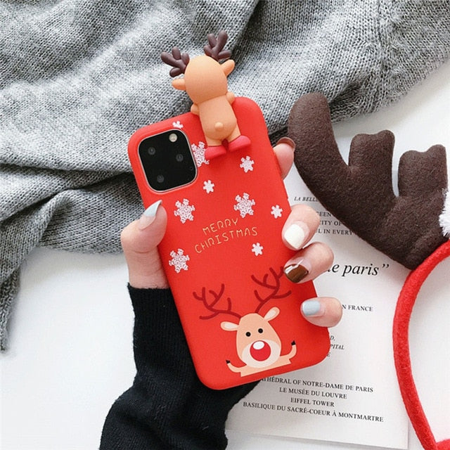 Cute 3D Christmas soft Phone Case for iPhone – Home Home Plus Cute 3D Christmas soft Phone Case for iPhone – Home Home Plus