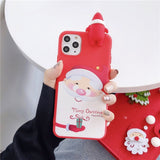 Cute 3D Christmas  soft Phone Case for iPhone