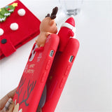 Cute 3D Christmas  soft Phone Case for iPhone