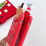 Cute 3D Christmas  soft Phone Case for iPhone