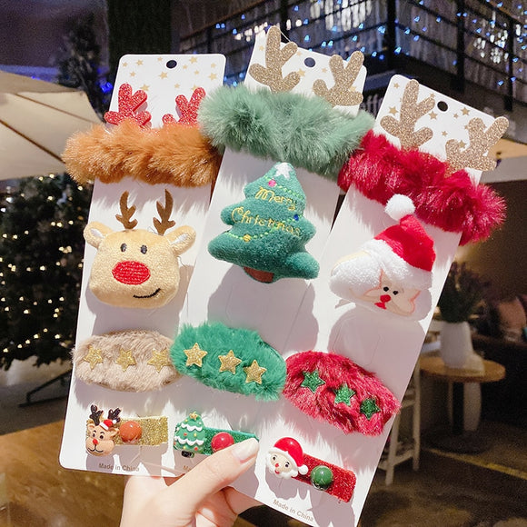 Christmas Hair Clip Set