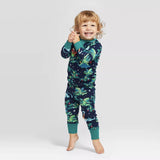 Green Dinosaur Family Christmas Pajama Sets