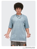 Heat Discoloration Unisex Oversized T-Shirts