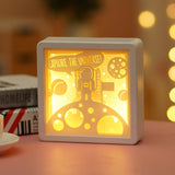 3D Paper-cut Carving Lamp Warm Color