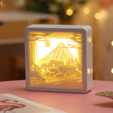 3D Paper-cut Carving Lamp Warm Color