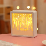 3D Paper-cut Carving Lamp Warm Color