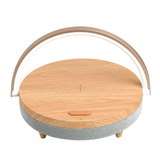 Wood Wireless Chargers LED LAMP Bluetooth Speaker