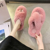 Indoor Women Fur Slippers