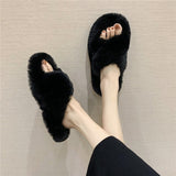Indoor Women Fur Slippers