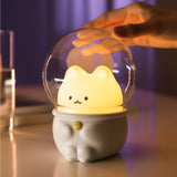 USB Chargeable Cute Pet Astronaut Nursing Lamp Cat/Rabbit