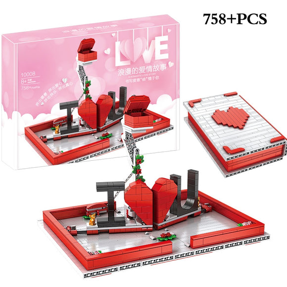 Love Story Confession Book Building Blocks Bricks