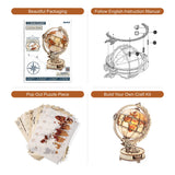 DIY Wooden Globe with LED Light