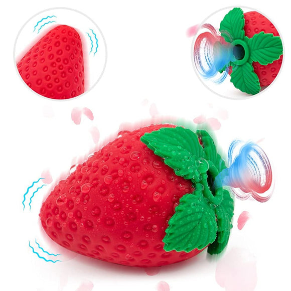 Strawberry Clitoral Sucking Vibrator