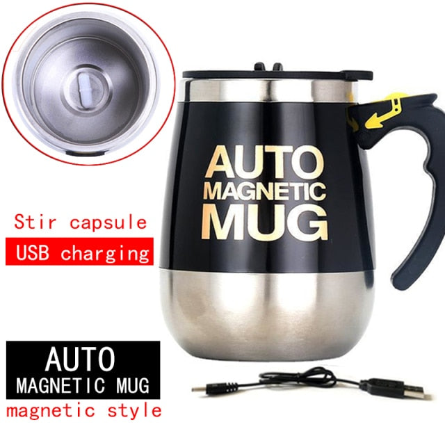 Automatic Magnetic Self Stirring Auto Mixer Coffee Cup USB Rechargeable Mug