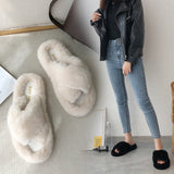 Indoor Women Fur Slippers