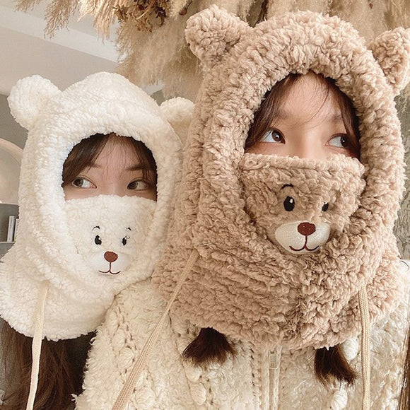 Cute Bear Winter Cap Hat