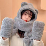 Cute Bear Winter Cap Hat